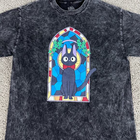 Kiki's Delivery Service Shirt Mens Small Gray Jiji Studio Ghibli Hot Topic - Picture 3 of 8